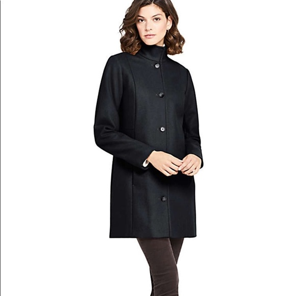NEW- Women's‎ Fit and Flare Long Wool Coat - Picture 1 of 3